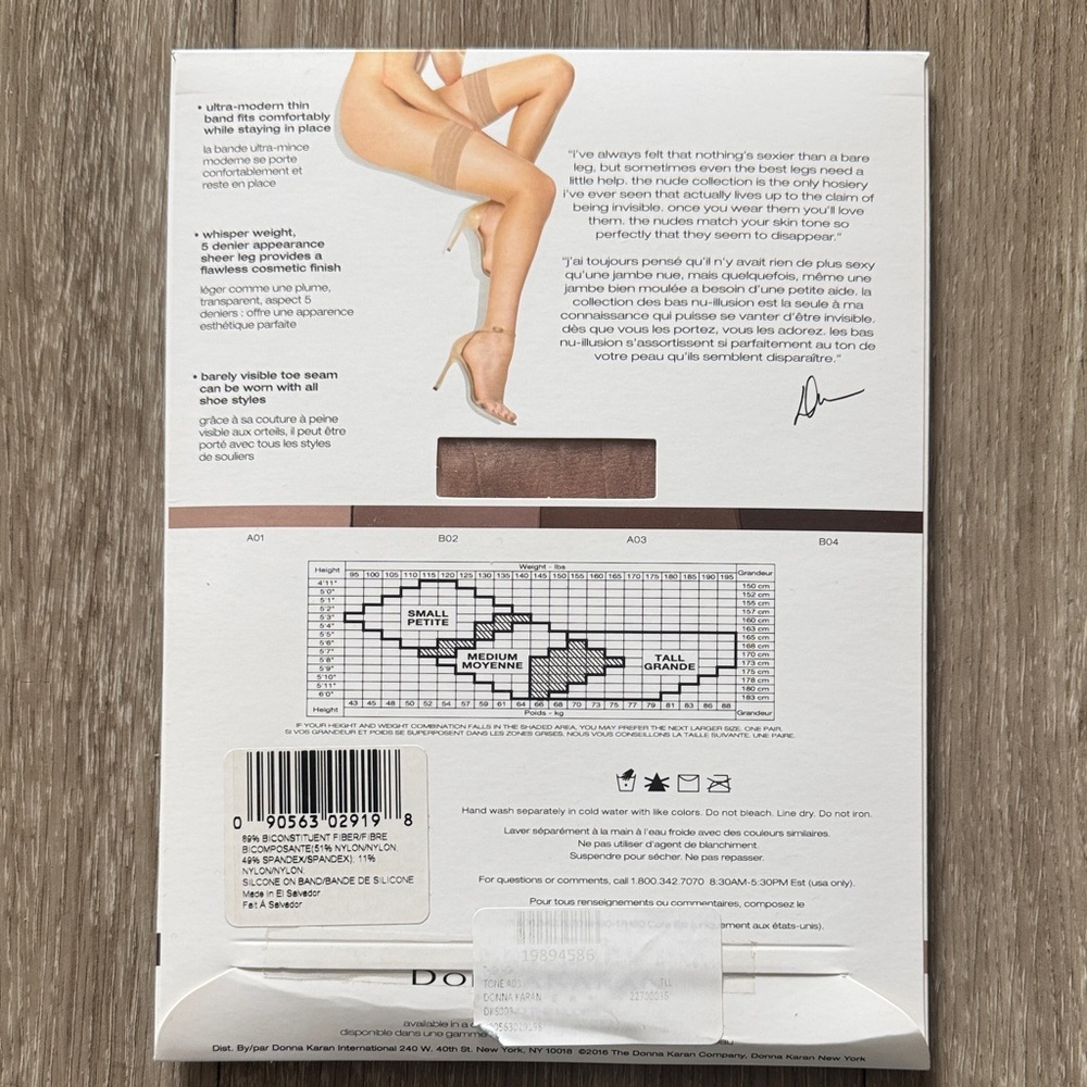 Donna Karan Beyond The Nudes Thigh Highs - Picture 2 of 2